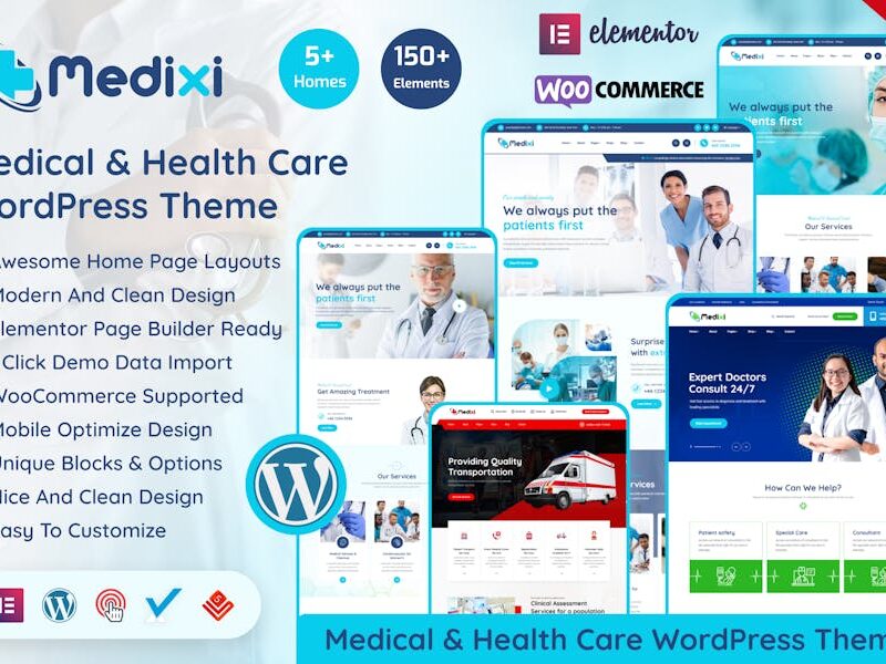 Medixi - Doctor & Medical Care WordPress Theme