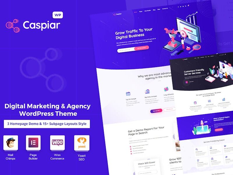 Caspiar | Digital Marketing & Agency Theme