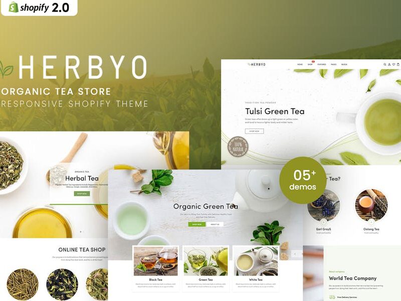 Herbyo - Organic Tea Store Shopify Theme