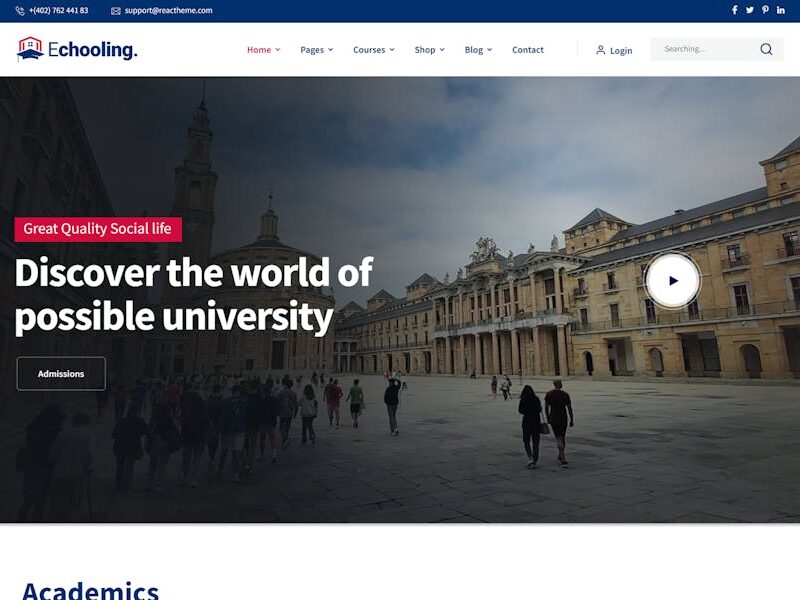 Echooling - Education WordPress Theme