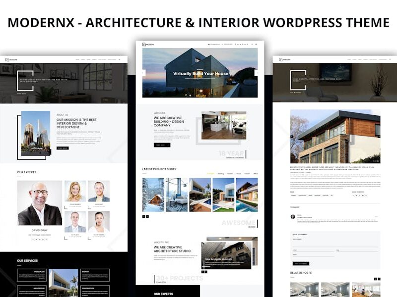 Modernx - Architecture & Interior WordPress Theme