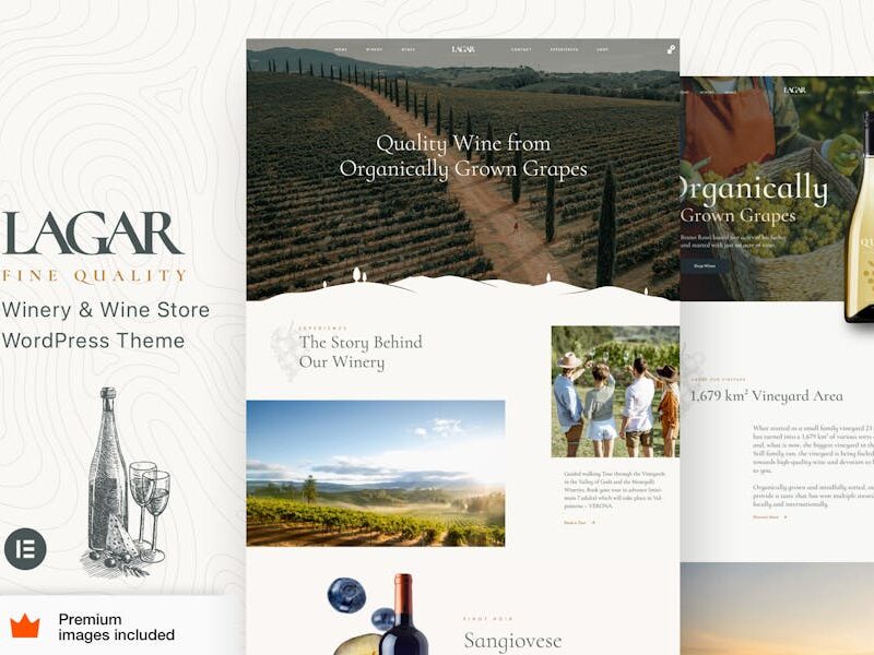 Lagar - Winery Wine WooCommerce and Elementor Pro