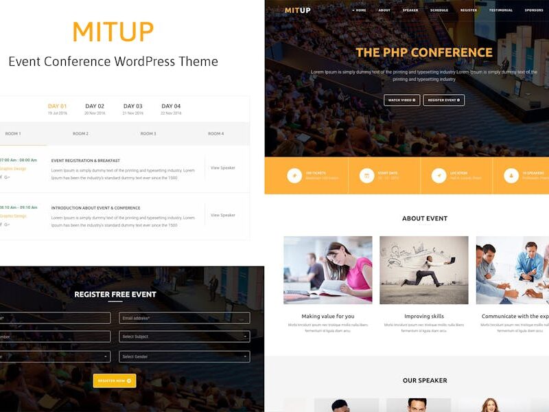 MitUp - Event & Conference WordPress Theme