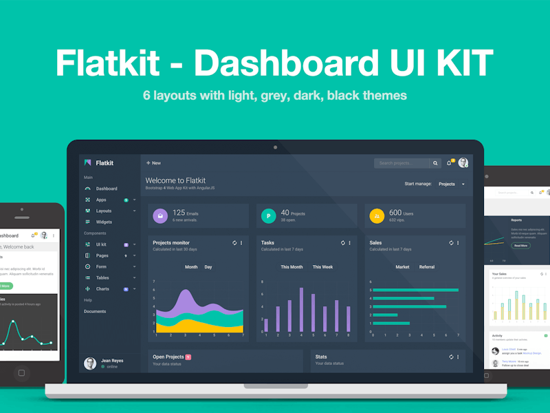Flatkit - Dashboard UI KIT
