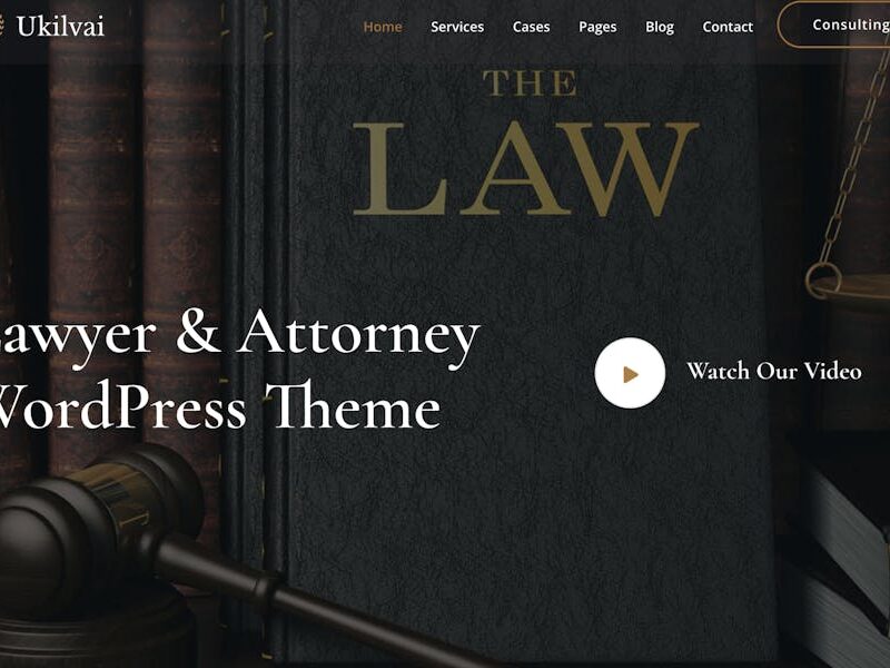 Ukilvai - Lawyer & Attorney WordPress Theme