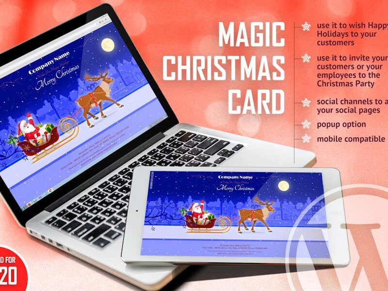 Magic Christmas Card With Animation - WP Plugin