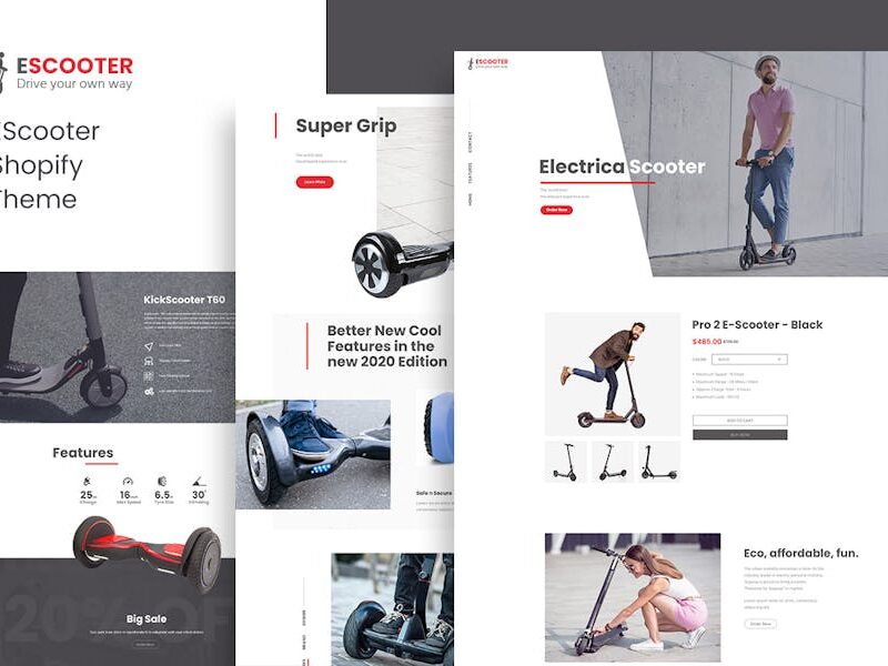 Escoot - Single Product Shopify Theme