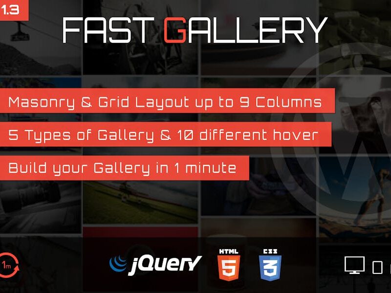 Fast Gallery - Premium Wordpress Plugin