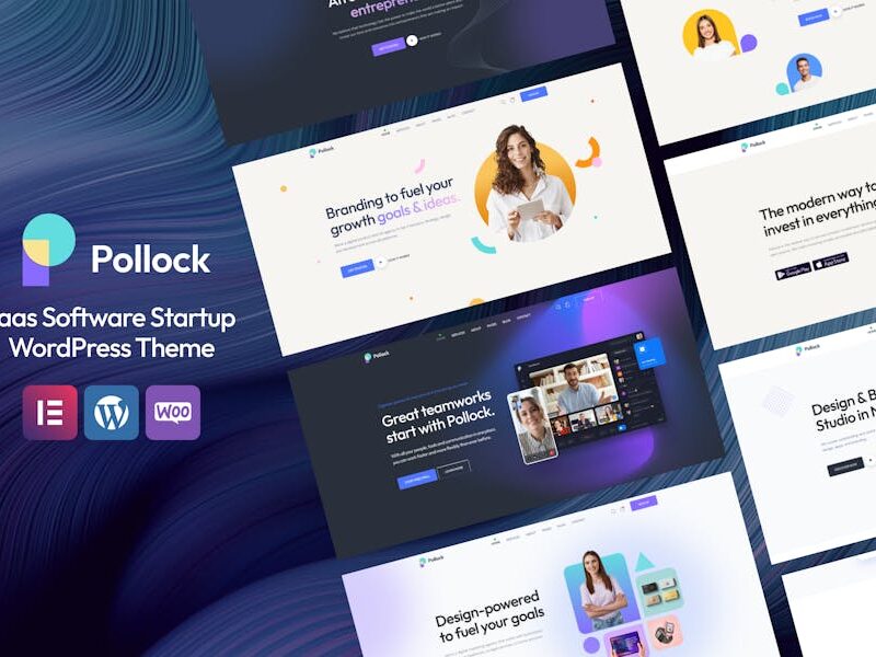 Pollock - Saas Software Startup WordPress Theme