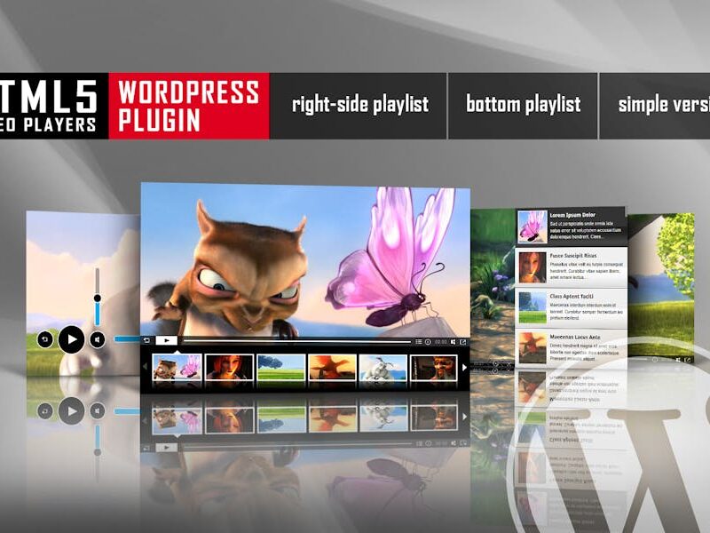HTML5 Video Player With Playlist WordPress Plugin