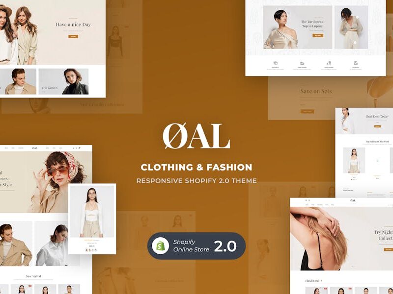 OAL - Clothing & Fashion Shopify 2.0 Theme