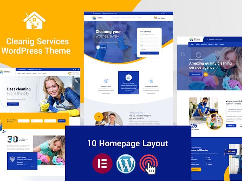 Cleanu - Cleaning Services WordPress Theme