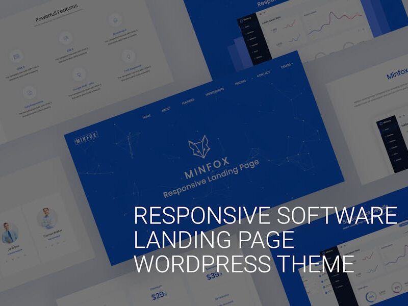 One page WordPress Theme - Minfox