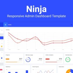 Ninja – Responsive Admin Dashboard Template