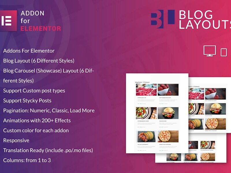 Blog Layouts for Elementor WordPress Plugin