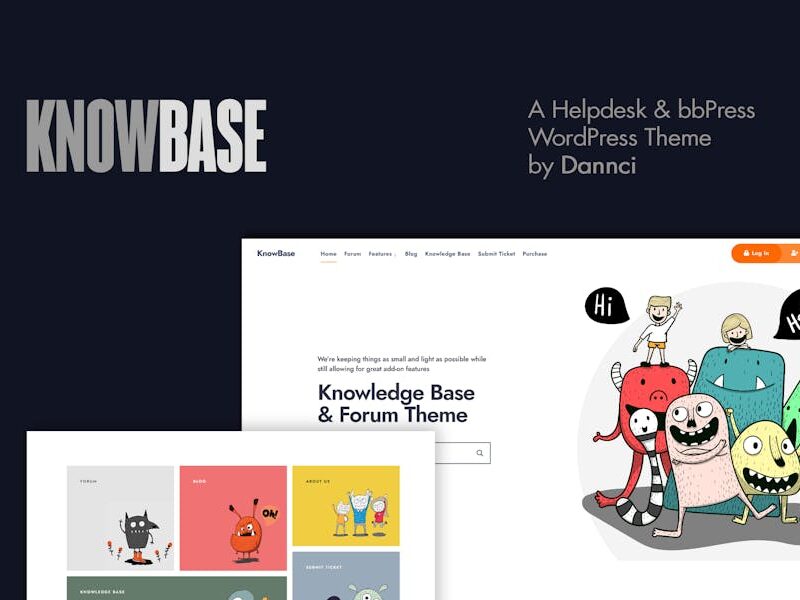 KnowBase - A Helpdesk & bbPress WordPress Theme