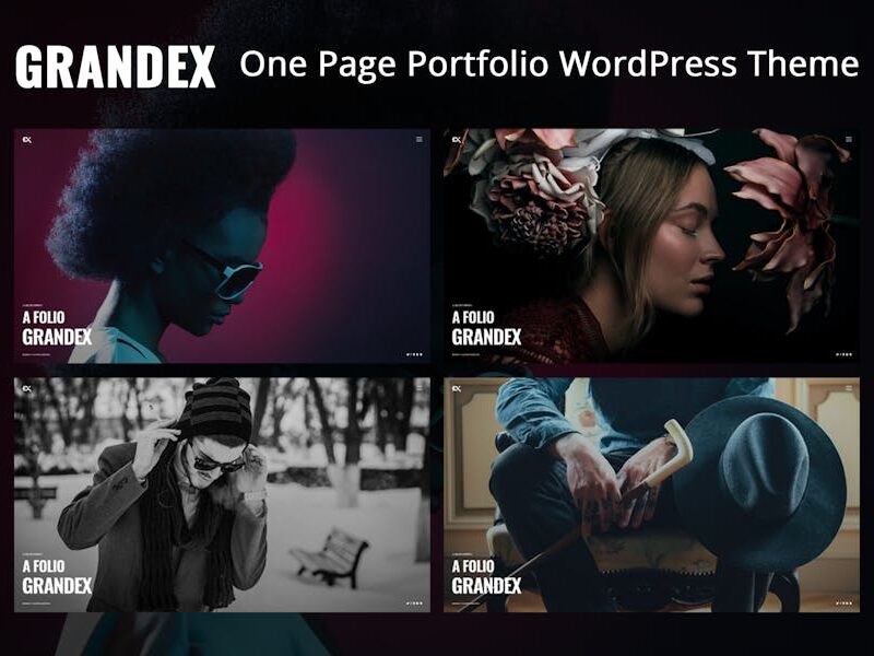 Grandex - One Page Portfolio WordPress Theme