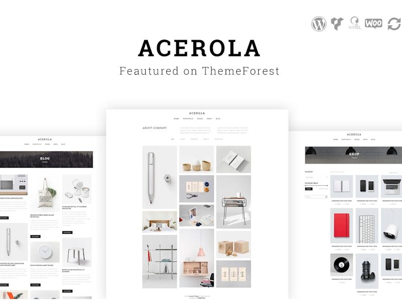 Acerola - Ultra Minimalist Agency WordPress Theme