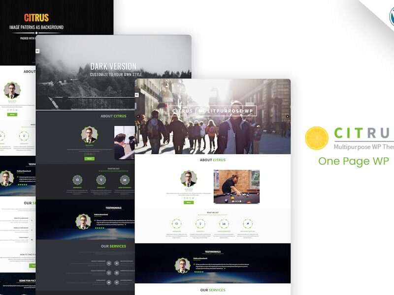 Citrus - One Page WordPress Theme