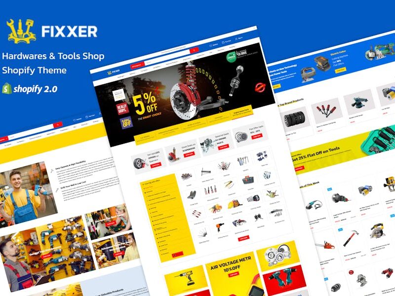 Fixxer - Hardwares & Tools Shop Shopify Theme