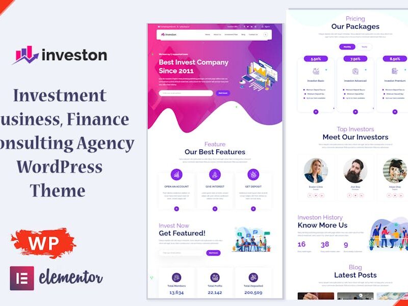Investon - Investment, Business WordPress Theme
