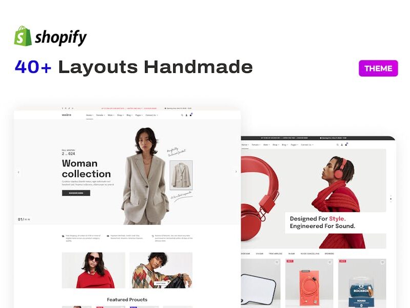 Multipurpose eCommerce Theme for Shopify – Weäre