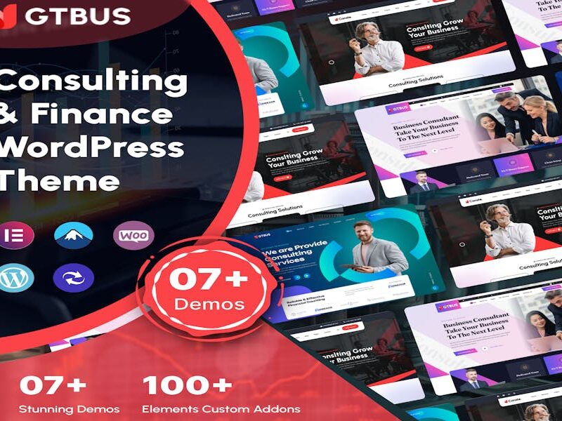 GTBUS - Consulting & Finance WordPress Theme