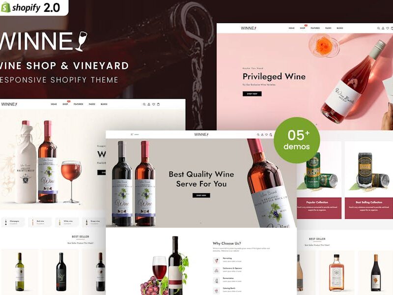 Winne - Wine & Winery Responsive Shopify 2.0 Theme