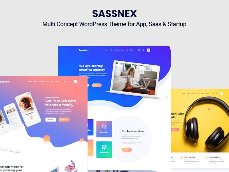 Sassnex - WordPress Theme for App, Saas & Startup
