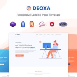 Deoxa – Angular 10 Landing Page Template Deoxa – Angular 10 Landing Page Template