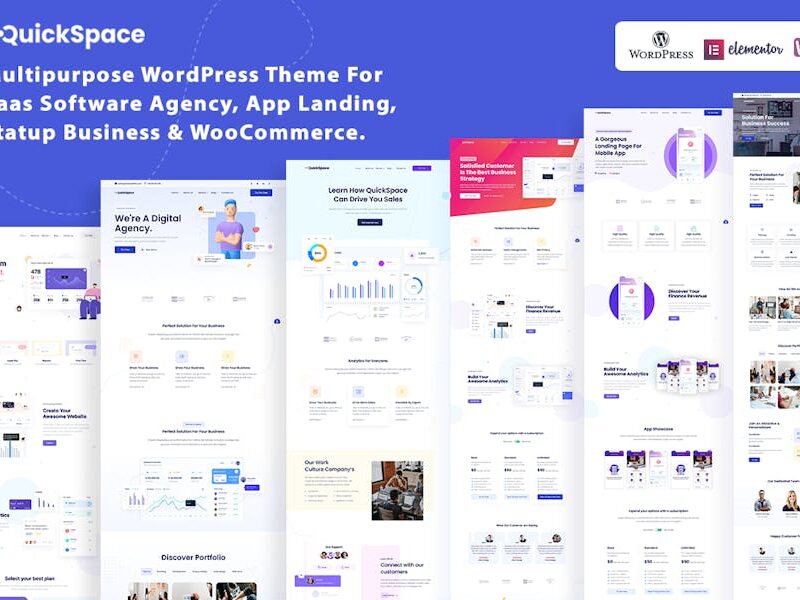 QuickSpace - Multipurpose agency WordPress Theme