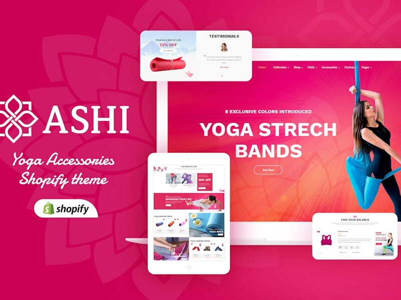 Ashi | Yoga, Fitness Shopify Theme