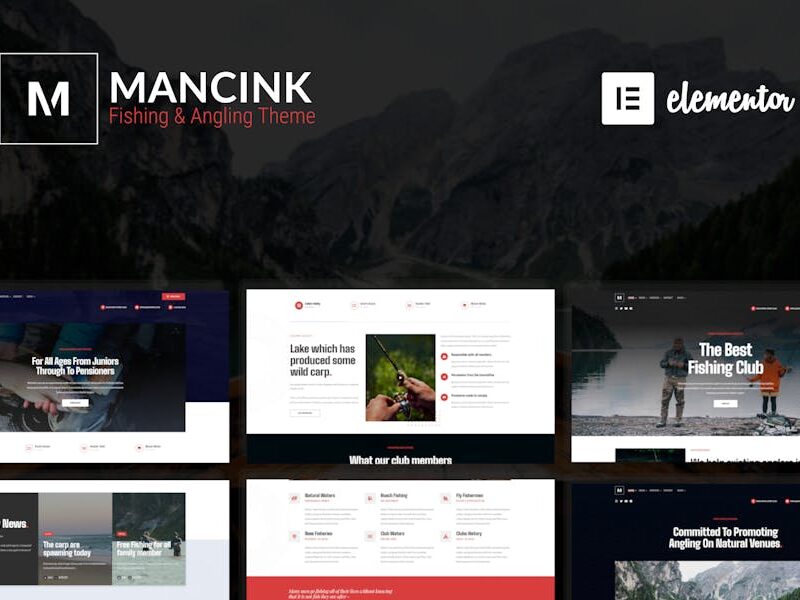 Mancink - Fishing & Angling WordPress Theme