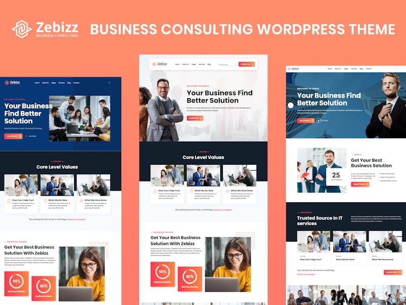 Zebizz - Business Consulting WordPress Theme