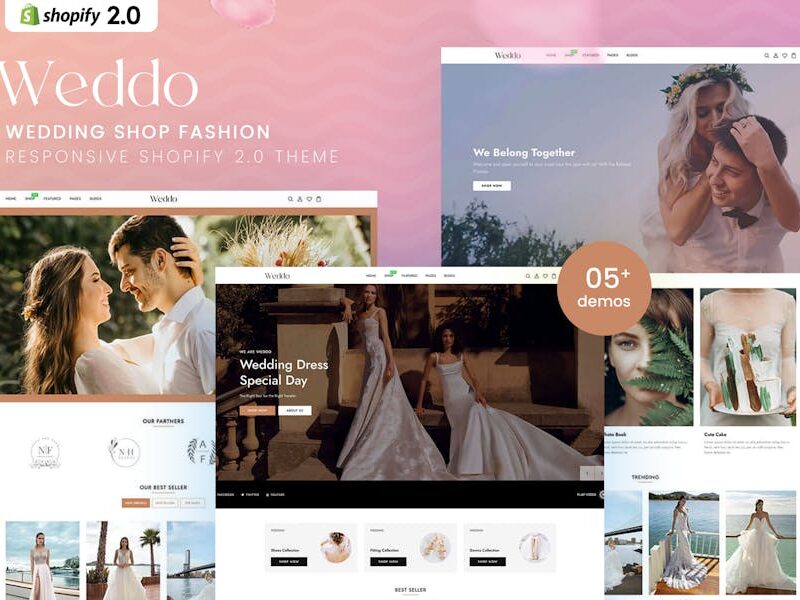 Weddo - Wedding Shop Fashion Shopify 2.0 Theme
