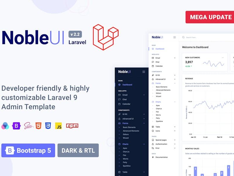 NobleUI - Laravel Admin Template