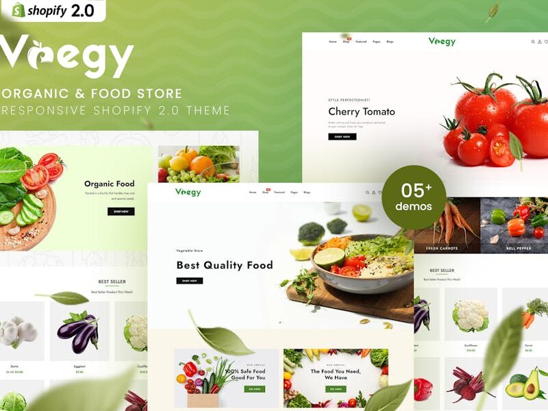 Vaegy - Organic & Food Store Shopify 2.0 Theme