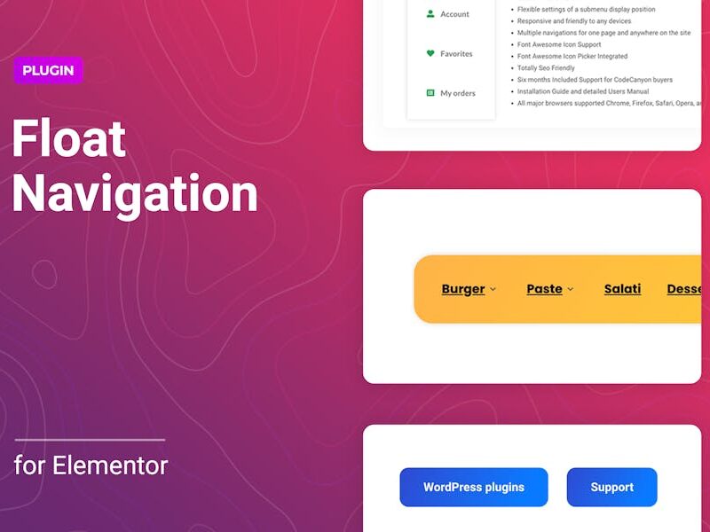 Sticky Navigation Menu for Elementor