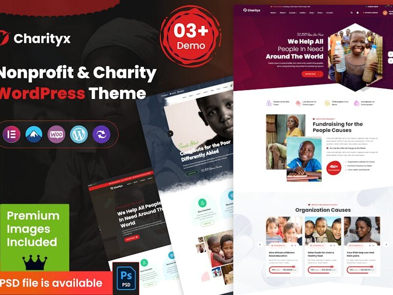 Charityx - Charity & Nonprofit WordPress Theme