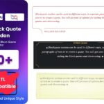 Block Quote addon for elementor Block Quote addon for elementor