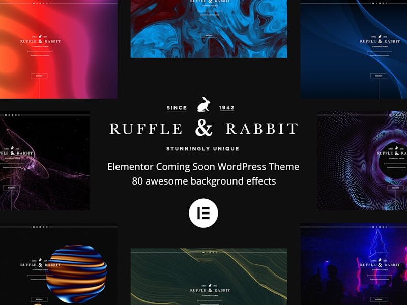 Rabbit - Elementor Coming Soon WordPress Theme