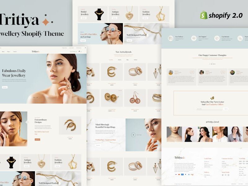 Tritiya - Modern Jewelry Store Shopify Theme