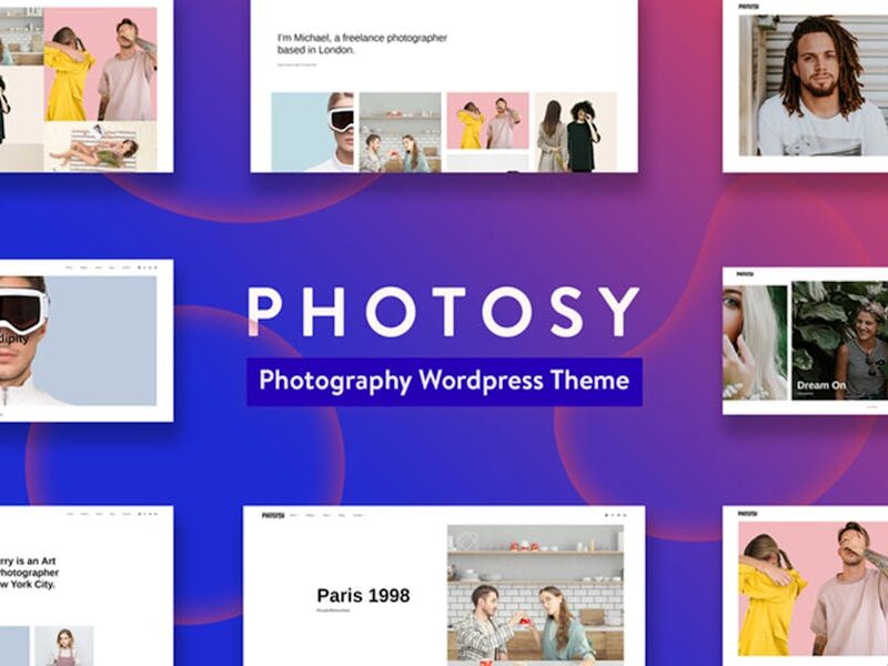 Photosy - Photography WordPress Theme
