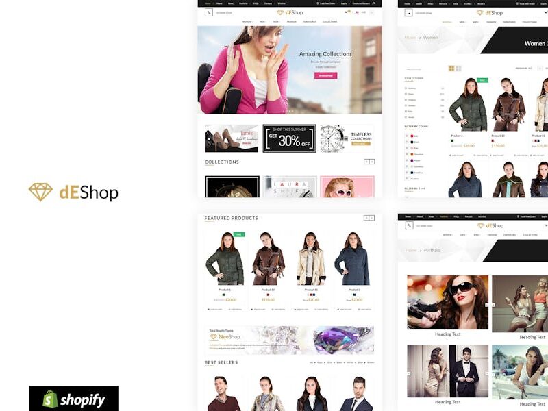 dEShop - Responsive Shopify Store Template