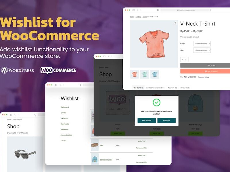 Wishlist Favorite Bookmark Plugin for WooCommerce