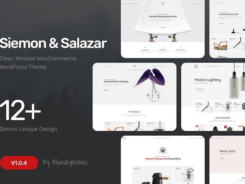 Siemon & Salazar - Clean, Minimal WooCommerce Them