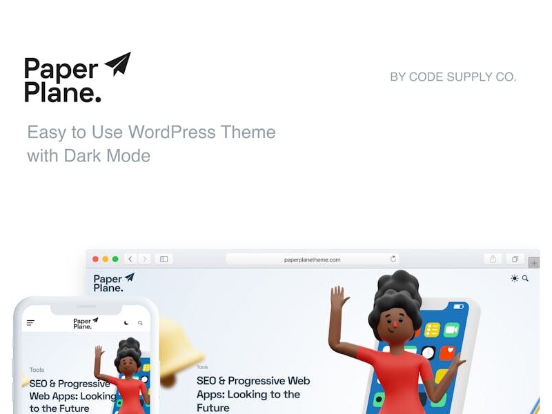 Paper Plane - Minimalist WordPress Blog Theme