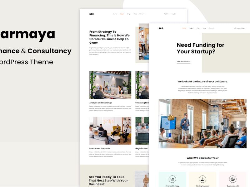 Sarmaya – Finance & Consultancy WordPress Theme