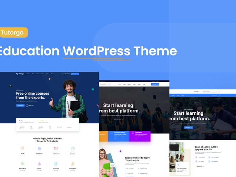 Tutorgo Online Training Education WordPress Theme