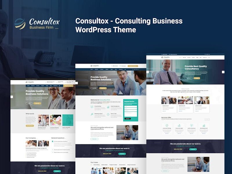 Consultox - Consulting Business WordPress Theme